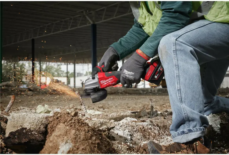 Aku úhlová bruska 125 mm Milwaukee M18 FSAGSVO125X-0X s kolébkovým spínačem, bez Aku, 4933493552 (MI4933493552)